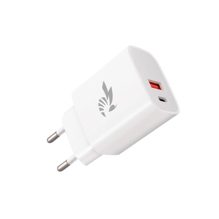 BeePower Travel charger - BC-4 20W PD USB-C + USB3.0 white