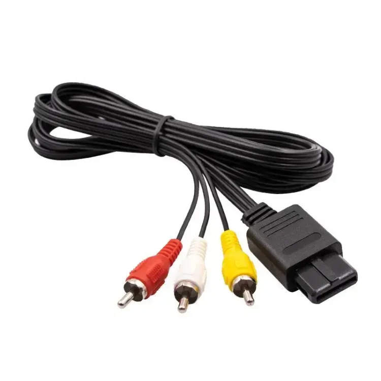 Καλώδιο εικόνας 1.8 μέτρα Audio Video AV Cable Cord για Nintendo 64 N64 - Super Nintendo SNE - Gamecube GC